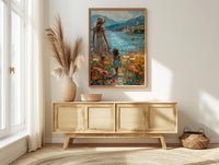 Victoria BC Art Print, Canadian Spring Wall Art, Mothers Day Gift From Daughter, Mother Daughter Poster, Shipped Wall Art