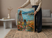 Victoria BC Art Print, Canadian Spring Wall Art, Mothers Day Gift From Daughter, Mother Daughter Poster, Shipped Wall Art