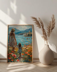 Victoria BC Art Print, Canadian Spring Wall Art, Mothers Day Gift From Daughter, Mother Daughter Poster, Shipped Wall Art