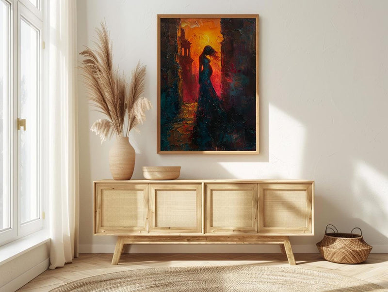 Greek Ruins Art Print, Pregnant Mom Poster - New Mom Gift