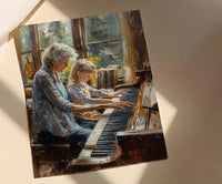 Grand Piano Wall Decor, Grandmother Art Print - Gift for Grandma