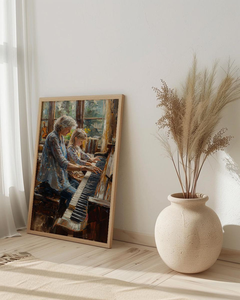 Grand Piano Wall Decor, Grandmother Art Print - Gift for Grandma