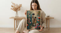 Historic Garden Wall Art, Mother Child Poster - Mother's Day Gift