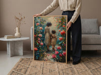 Historic Garden Wall Art, Mother Child Poster - Mother's Day Gift