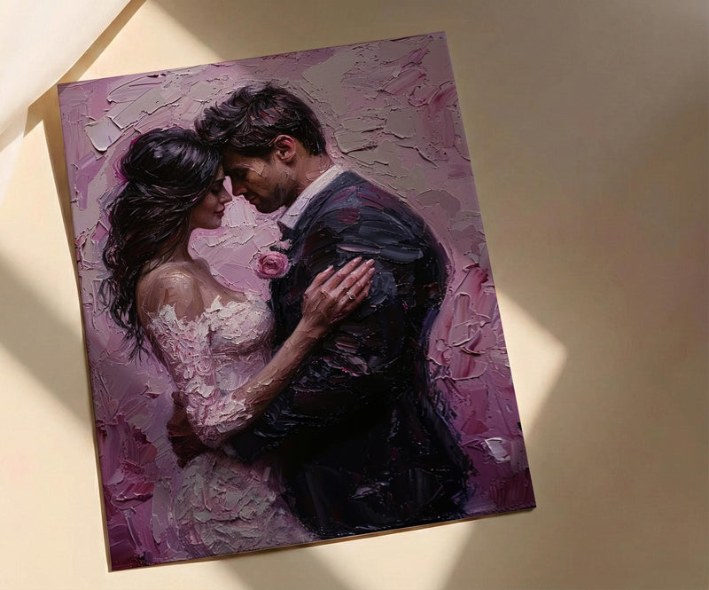 First Dance Wall Art, Romantic Couple Print - Wedding Gift for Couple