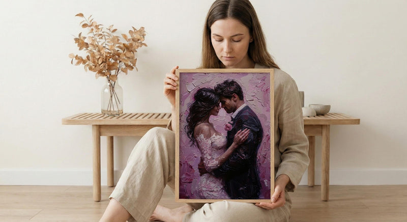 First Dance Wall Art, Romantic Couple Print - Wedding Gift for Couple