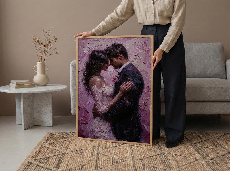 First Dance Wall Art, Romantic Couple Print - Wedding Gift for Couple