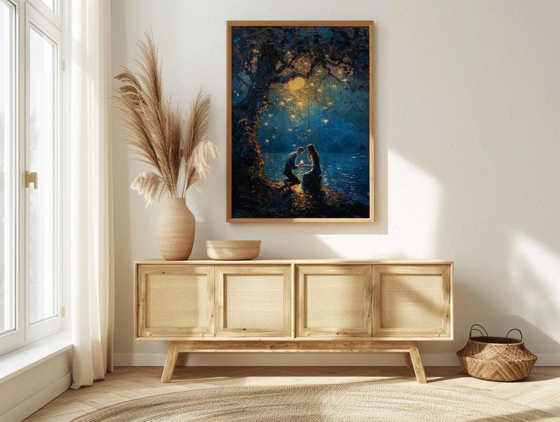 Marriage Proposal Wall Decor, Ancient Tree Art Print - Engagement Gift
