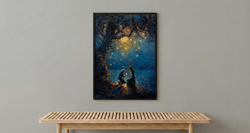 Marriage Proposal Wall Decor, Ancient Tree Art Print - Engagement Gift
