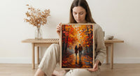 Autumn Forest Walk Poster, Fall Foliage Decor - Master Bedroom Art