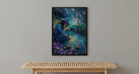The Star Tarot Poster, Purple Iris Spring Wall Art - Spiritual Gift