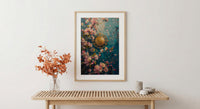 Wheel of Fortune Tarot Poster, Spring Magic Sky Art - Entryway Decor