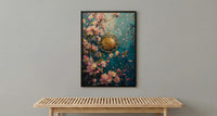 Wheel of Fortune Tarot Poster, Spring Magic Sky Art - Entryway Decor