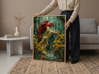Temperance Tarot Wall Decor, Yellow Daffodil Spring - Living Room Decor