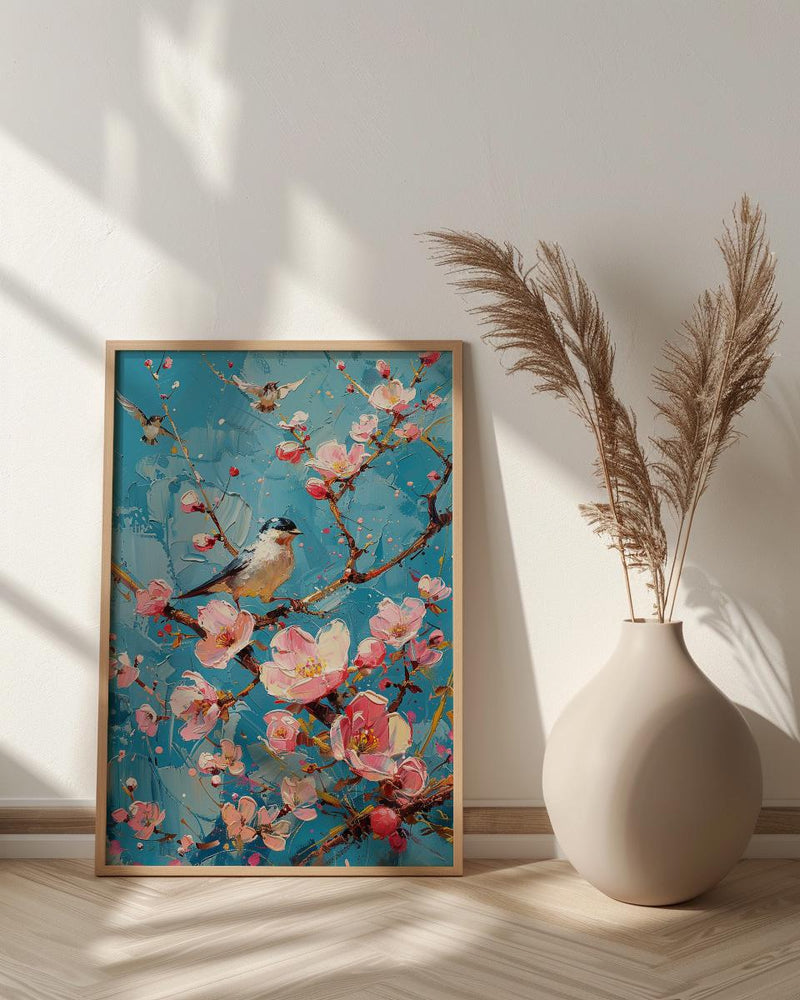 Eight of Wands Tarot Art Print, Spring Magic Sky - Witchy Room Decor