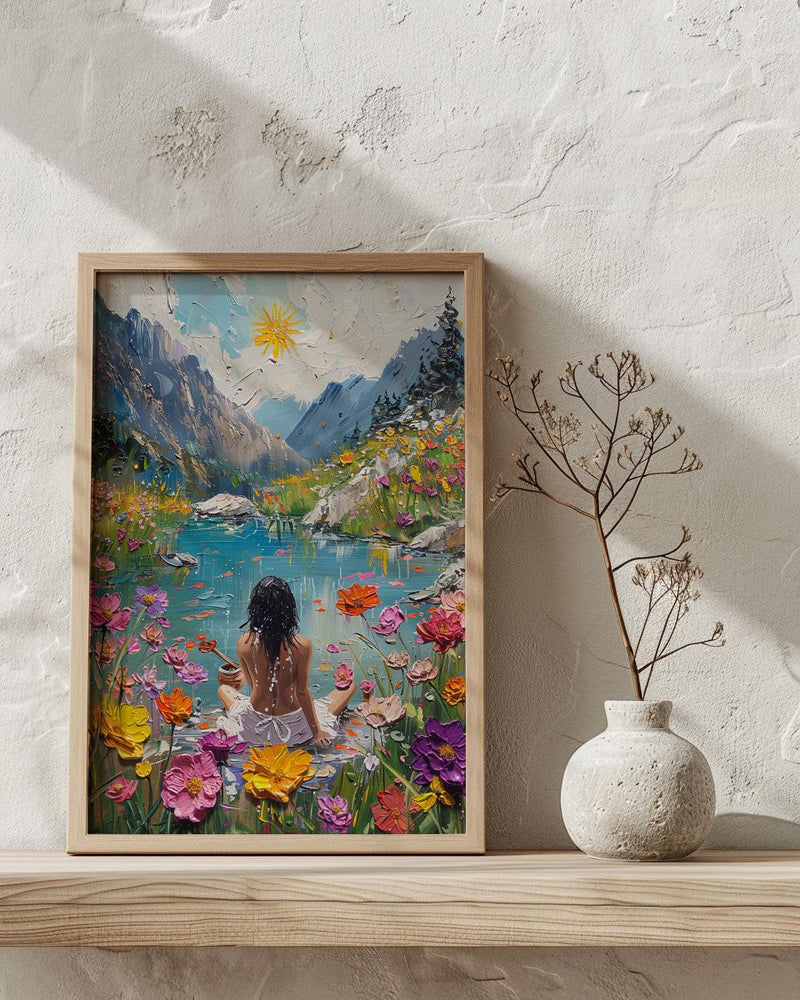 The Star Tarot Wall Art, Spring Wildflower Meadow - Housewarming Gift