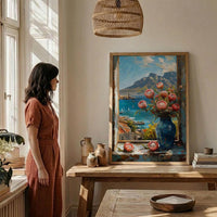 Textured Cape Town Window Wall Art - Table Mountain Print