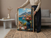 Textured Cape Town Window Wall Art - Table Mountain Print