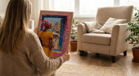 Impasto Ghana Market Window - Colorful Art Print