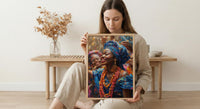 Nigerian Money Dance Art, Yoruba Wedding Print - Newlywed Gift