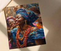 Nigerian Money Dance Art, Yoruba Wedding Print - Newlywed Gift