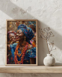 Nigerian Money Dance Art, Yoruba Wedding Print - Newlywed Gift