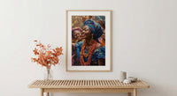 Nigerian Money Dance Art, Yoruba Wedding Print - Newlywed Gift