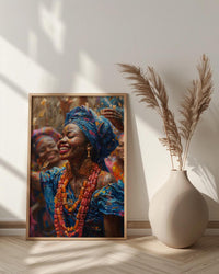 Nigerian Money Dance Art, Yoruba Wedding Print - Newlywed Gift