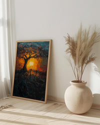 African Ceremony Poster, Ancestral Tree Decor - Spiritual Wall Art