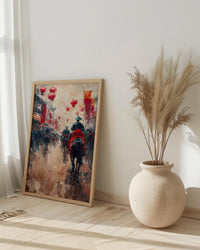 Chinese Wedding Procession Art, Red Sedan Chair Decor - Asian Wedding Gift