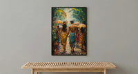 Balinese Wedding Procession Art, Bali Tropical Decor - Asian Wedding Gift