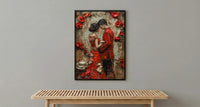 Chinese Tea Ceremony Art Print, Traditional Qipao Decor - Asian Wedding Gift