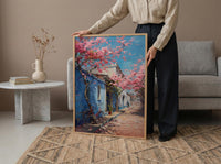 Bangalore Pink Blossom Wall Art, India Sakura Poster - Above Bed Art