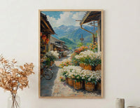 Yangmingshan Calla Lily Art Print, White Floral Spring Decor - Living Room Decor