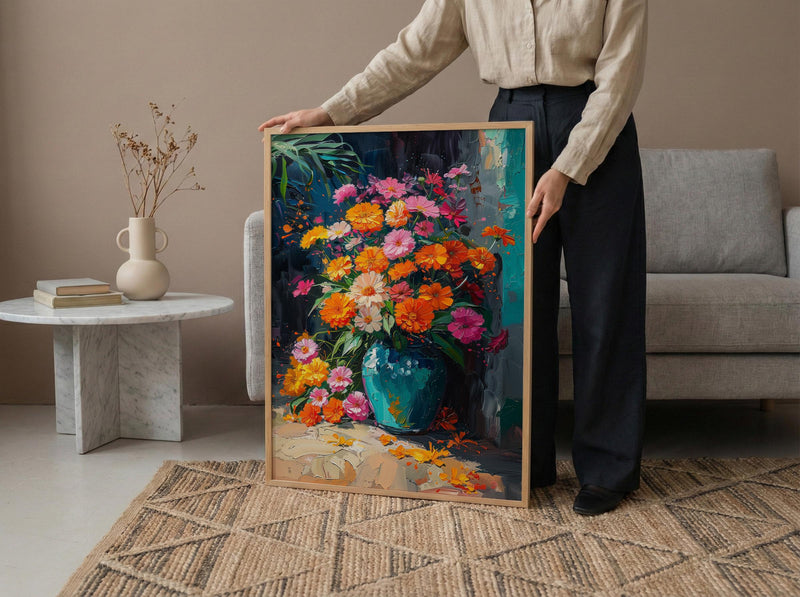 Bali Tropical Flower Wall Art, Pink Frangipani Spring Decor - Housewarming Gift
