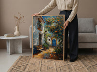 Seville Courtyard Spring Poster, Orange Tree Wall Decor - Entryway Decor
