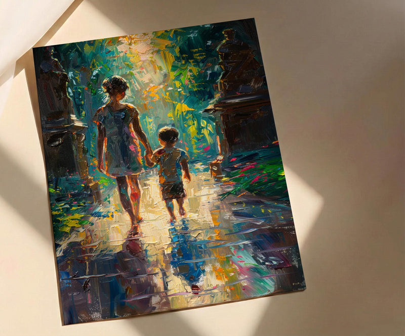 Vienna Palace Wall Art, Mother and Son Poster - Gift for Mom