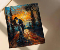 Tuscany Vineyard Wedding Art, Italian Decor - Newlywed Gift