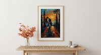 Tuscany Vineyard Wedding Art, Italian Decor - Newlywed Gift