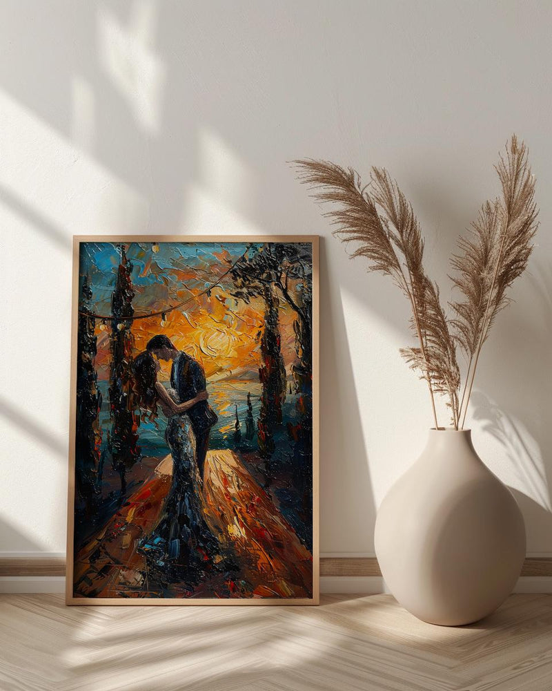 Tuscany Vineyard Wedding Art, Italian Decor - Newlywed Gift