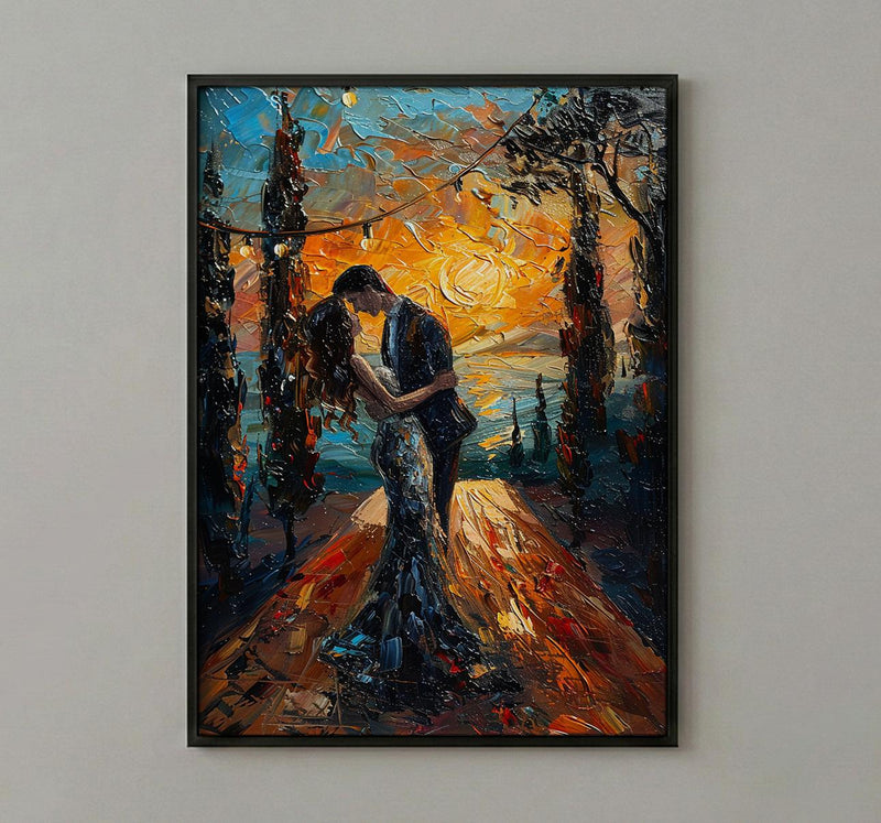Tuscany Vineyard Wedding Art, Italian Decor - Newlywed Gift