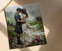 Scottish Castle Wedding Art, Highland Decor - European Heritage