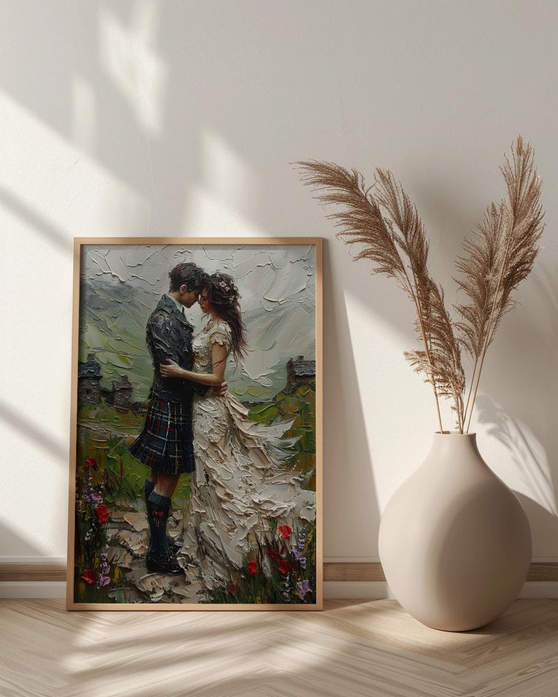 Scottish Castle Wedding Art, Highland Decor - European Heritage