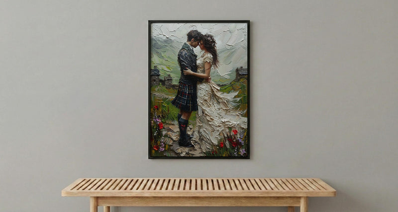 Scottish Castle Wedding Art, Highland Decor - European Heritage