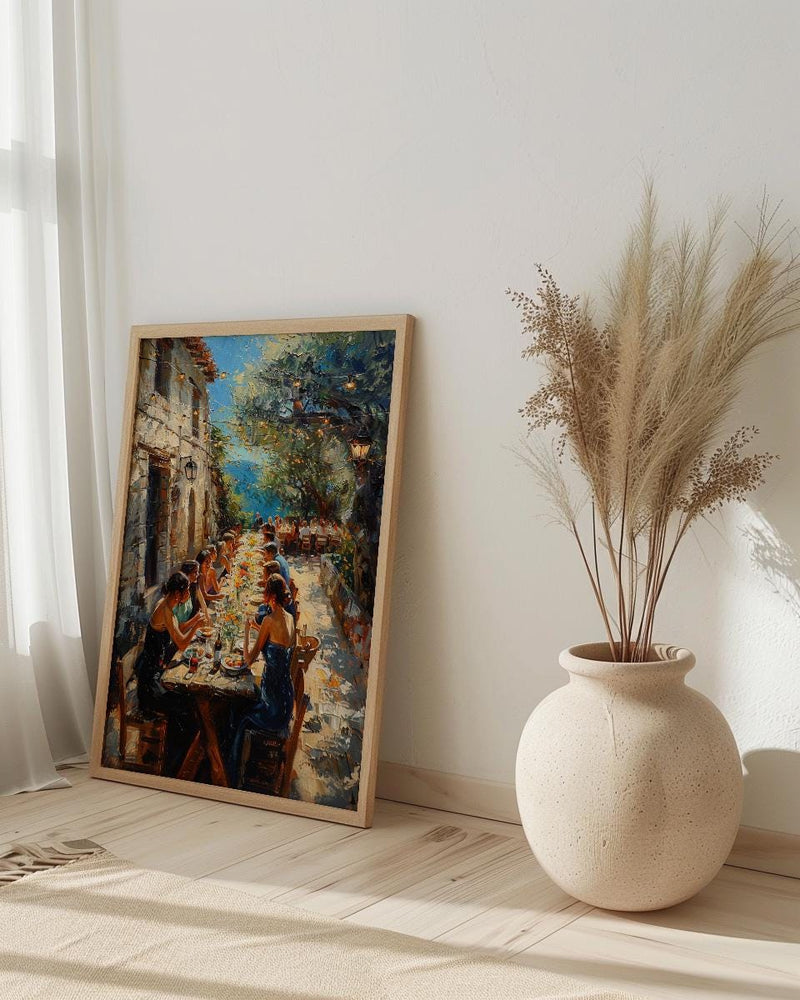 Tuscany Wedding Feast Art, Rustic Italian Decor - European Wedding Gift