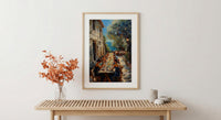 Tuscany Wedding Feast Art, Rustic Italian Decor - European Wedding Gift