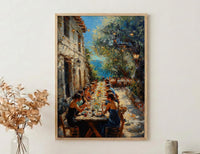 Tuscany Wedding Feast Art, Rustic Italian Decor - European Wedding Gift