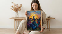 Irish Ceili Dance Art, Celtic Heritage Print - Scottish Wedding Gift