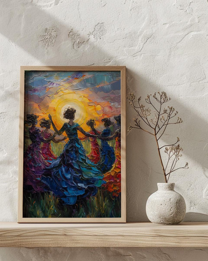 Irish Ceili Dance Art, Celtic Heritage Print - Scottish Wedding Gift