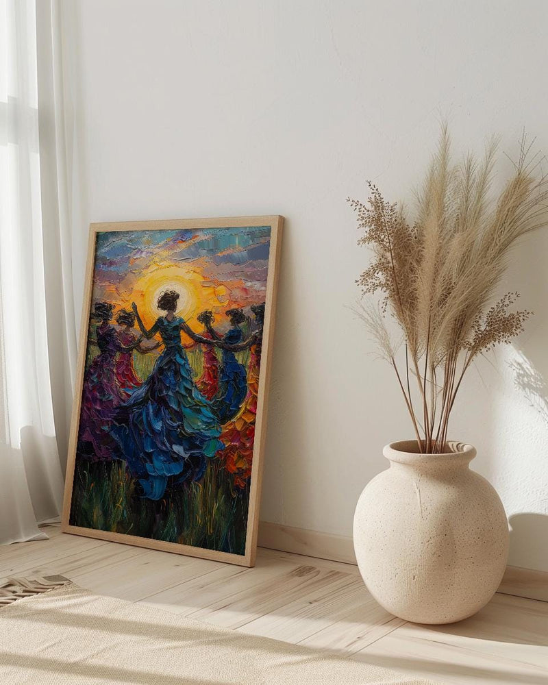 Irish Ceili Dance Art, Celtic Heritage Print - Scottish Wedding Gift
